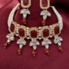Opulent Grace Choker Set - Maroon
