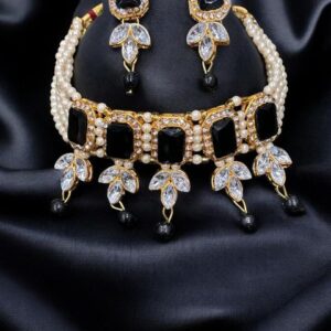 EtherealShine,SastaSauk,Choker Set, etherealshine, Necklace, Black Necklace, Jewelleryset, Jewellery, Etherealshine Jewellery