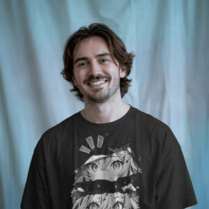 Slackroid Anime Eyes Unisex T-Shirt – Black