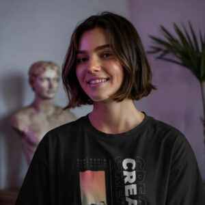 Slackroid Creative Graphic Unisex T-Shirt – Black