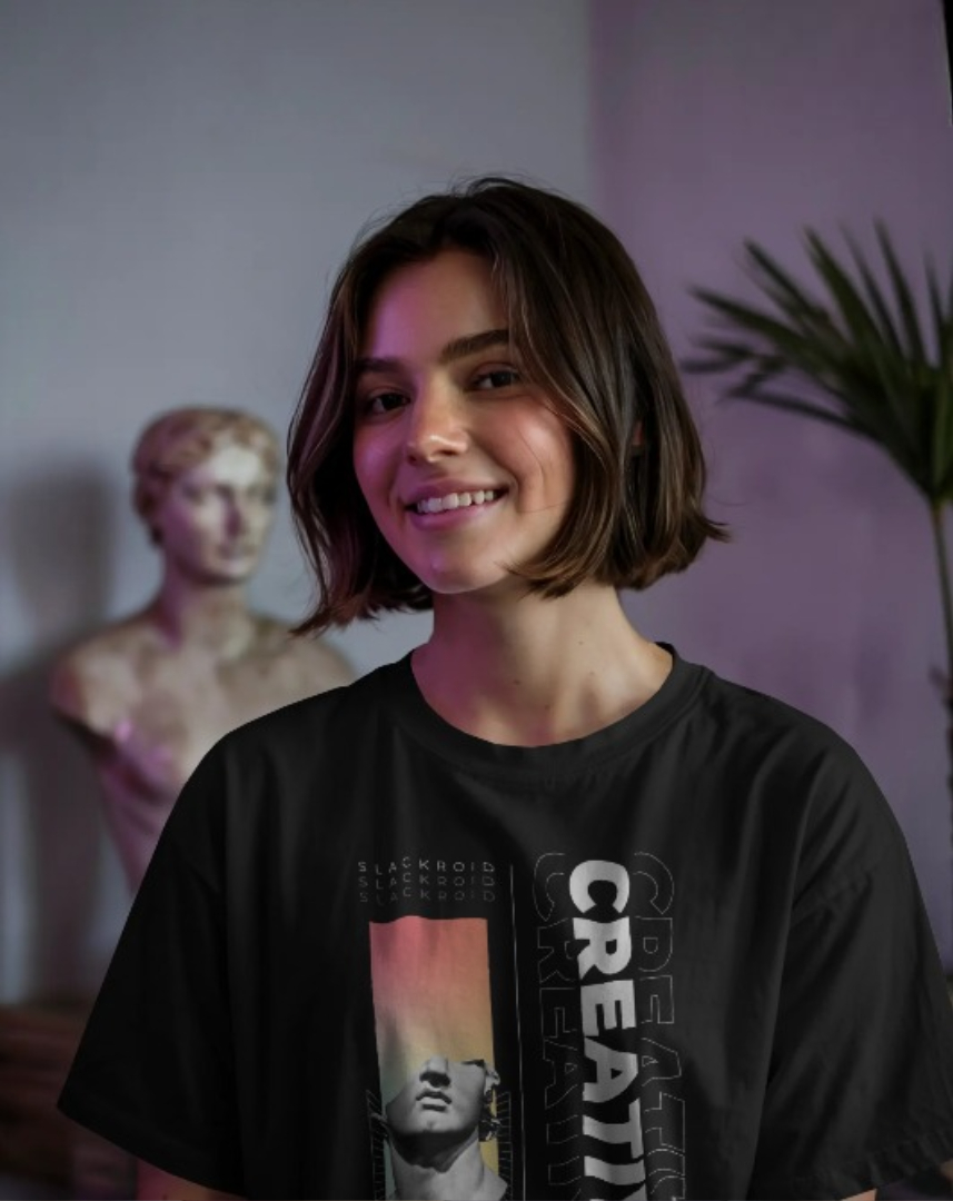 <p data-start="941" data-end="1064">A bold and creative unisex t-shirt from Slackroid featuring a modern graphic print. Perfect for everyday style and comfort.</p> Slackroid Slackroid Marketplace Slackroid Creative Graphic Unisex T-Shirt – Black